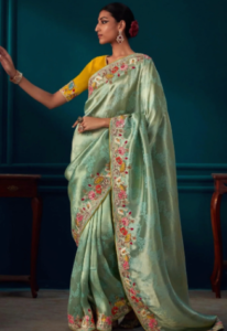 Dual-Toned Banarasi Saree