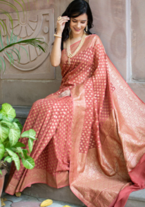 Pastel Banarasi Saree